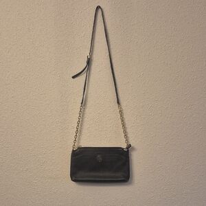 Tory Burch Black Crossbody Bag with Gold Chain